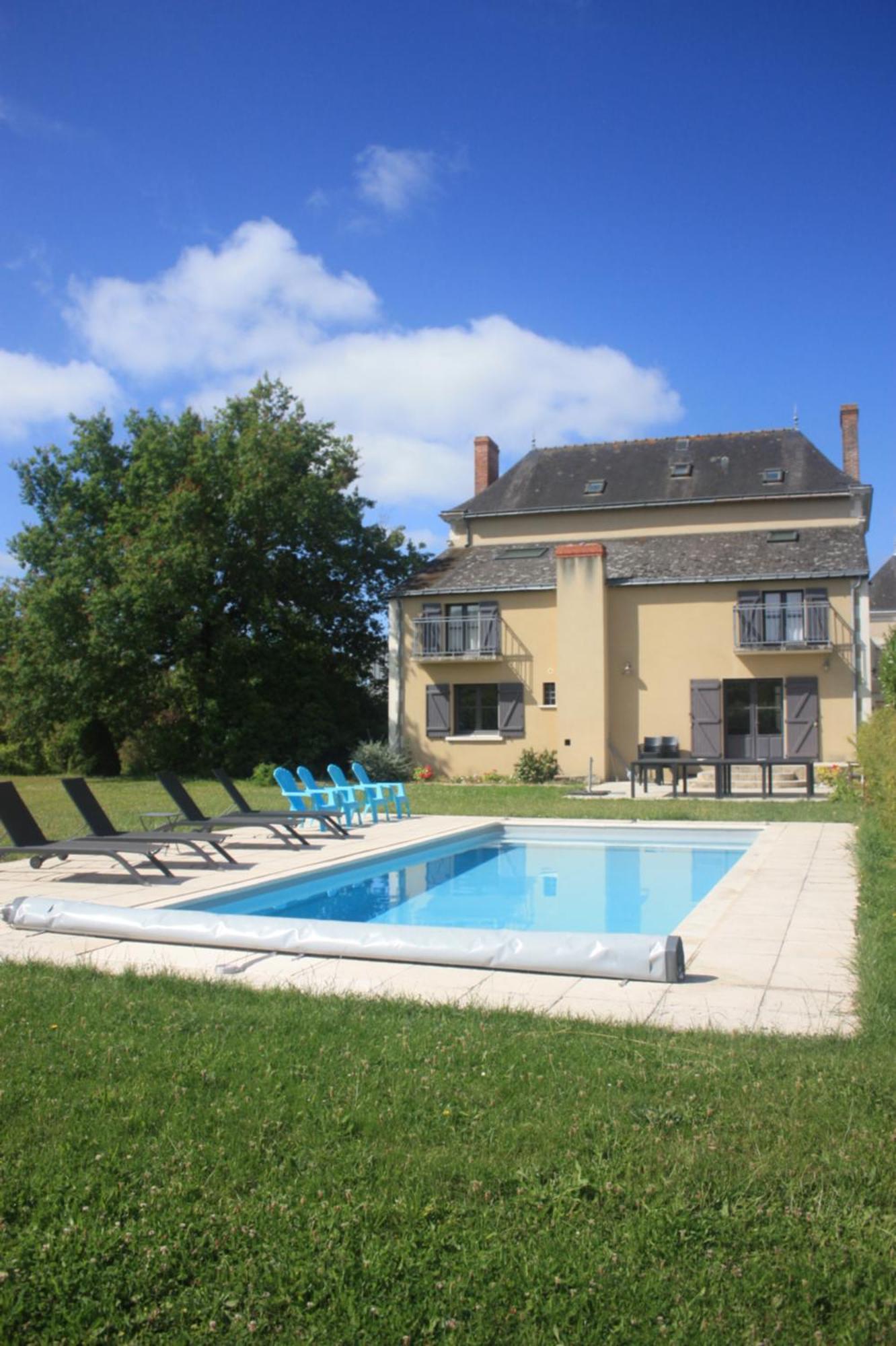 Cheviré-le-Rouge Villa Le Printemps, Maison 15 Pers Avec Piscine מראה חיצוני תמונה